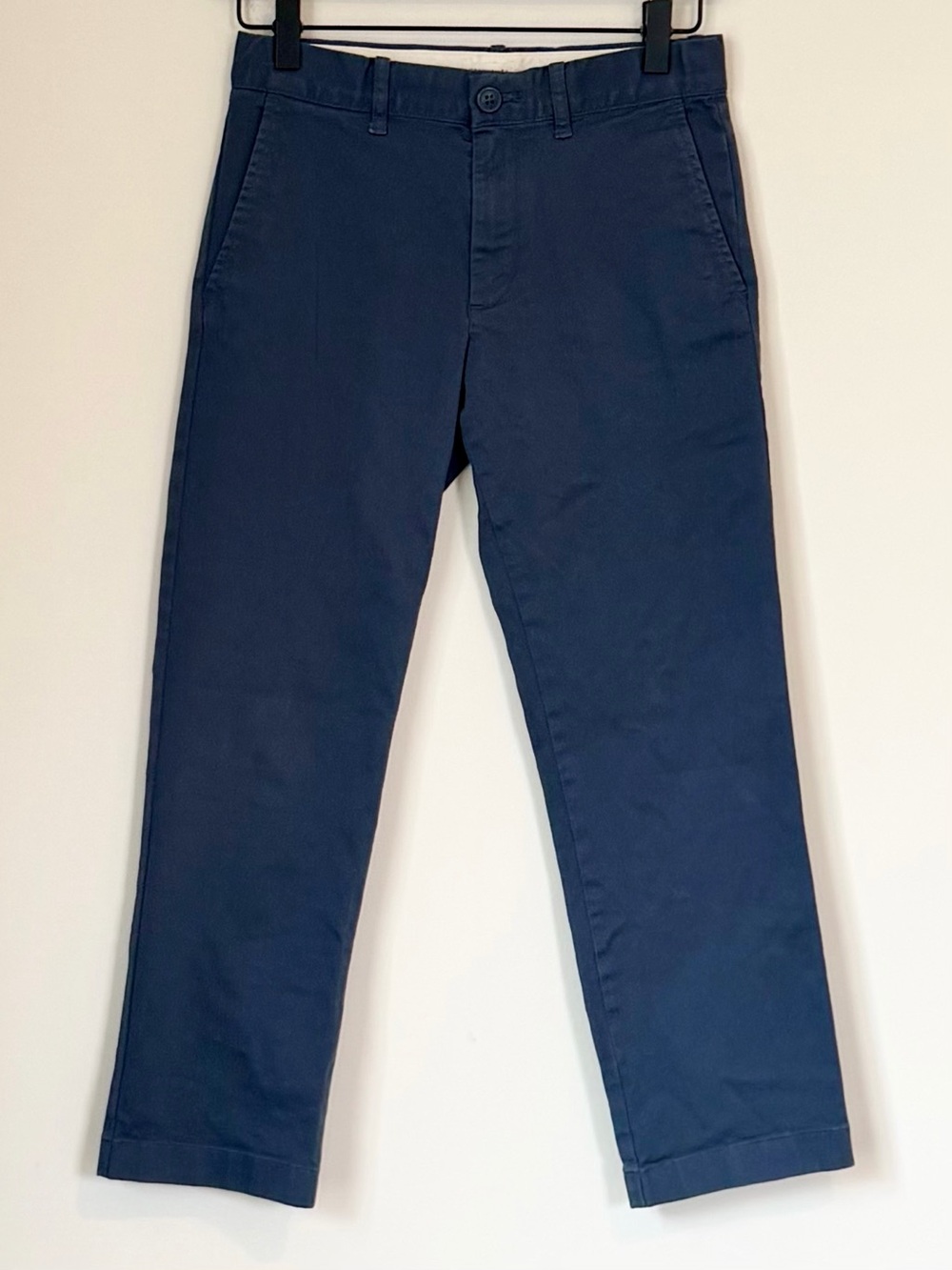 J. Crew Crew Cuts Navy Straight-Leg Slim Chinos - Size: Boys 10